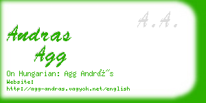 andras agg business card